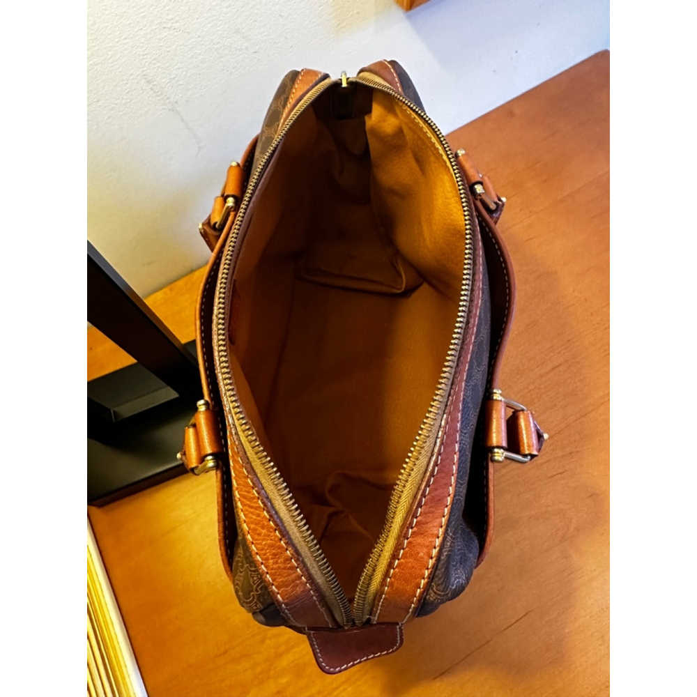 Celine Brown Macadam Boston Handbag - Picture 12 of 15
